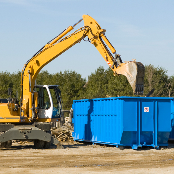 what size residential dumpster rentals are available in Sawyerville